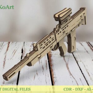 Rubber Band Gun SA80 L85A1 Assault Rifle and targets
