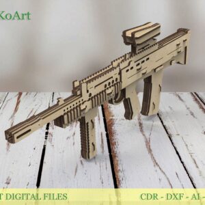 Rubber Band Gun SA80 L85A2 Assault Rifle and targets