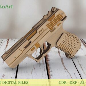 Walther P99 Laser Toy Gun kit svg ang Targets