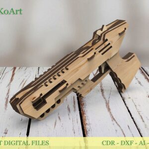 Rubber band gun kit 03, handmade kids toy and targets