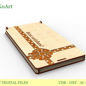 Cash envelope, gift box, 4 sizes, gift envelope, laser cut files, digital product