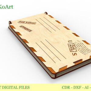 Cash envelope, gift box 2, 4 sizes, gift envelope. Digital files for laser cut