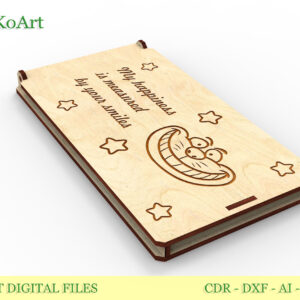 Cash envelope, gift box 3, 4 sizes, gift envelope. Digital files for laser cut