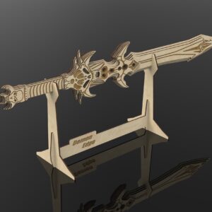 Digital Design for Crafting: wooden Sword cosplay. Laser cut files