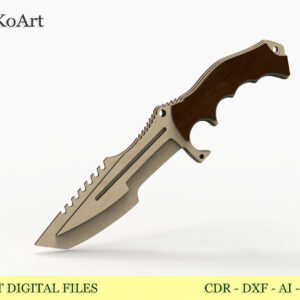 Cosplay Wooden Toy Hunting knife CSGO. Laser cut files
