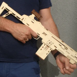 Toy wooden gun kit and targets. Laser cut files