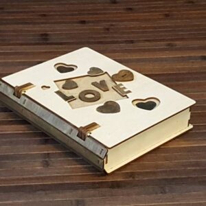 Valentines day book box for a loved one! Laser Cut Files for DIY Crafts