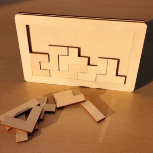 Educational Toys Pentamino, Brain Teaser, Geometric Puzzle, Laser Cut File