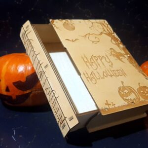 Monster box 3mm, 1/8 inch. Haloween box. Laser cut files