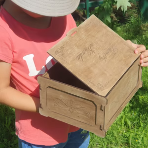 Keepsake box, FILES for laser cut memory box svg, wood box for gift, jewelry box, Digital product