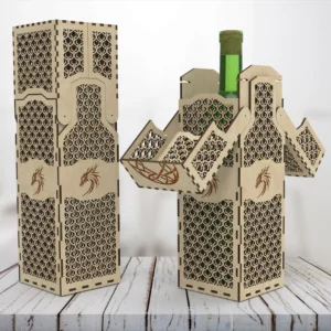 Wine box v4.0, Whiskey box, Gift box, - Digital Files