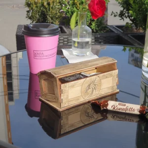 Wooden box for mini bottles, jewelry box, laser cut files, Digital product