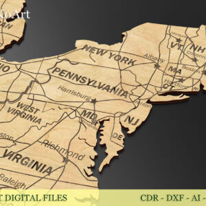 USA Map svg, travel map of United States, push pin US map, wooden map USA