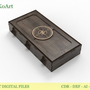 Backgammon set, board game, table game, 3 sizes, laser cut files, Digital product