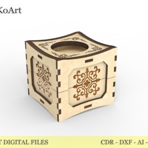 Modern Wooden Tea Light Holder - Laser Cut Lantern Files for DIY Projects