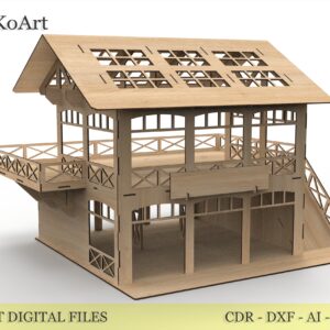 Big car parking garage kit 3 for cars 1/18 scale. DIGITAL FILEs for laser cut wood rustic garage decor
