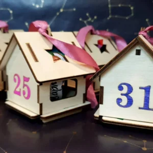 monster house, halloween decoration, halloween box, monster box, halloween garland, Christmas garland, garland lights, wooden box, garland decor, Christmas decoration, party decoration, laser cut file, garland for led