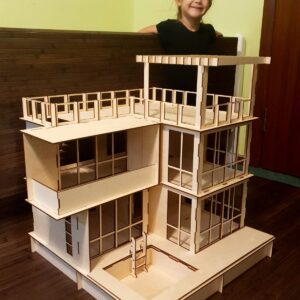 wooden dollhouse etsy