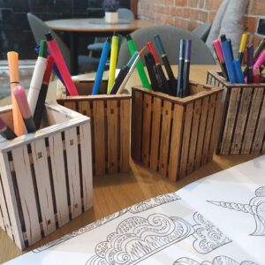 Laser Cut Files – Pencil Holder 05 / Desk Organizer / Keepsake Box - Digital download