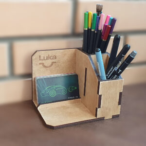 Office organizer, Phone stand, Wood Desk Decor, pen holder, laser cut digital files