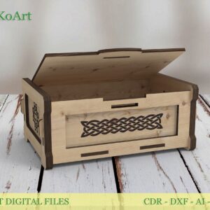 Laser Cut Tarot Card Box: Wooden Deck & Jewelry Organizer (Digital Download)