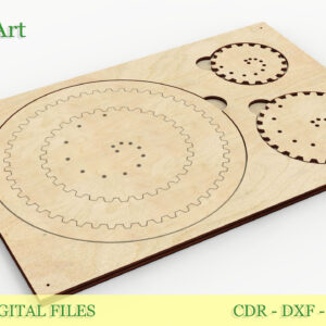 Laser Cut Spiral Math Art: Sacred Geometry Art - Digital Download (SVG, DXF, CDR)